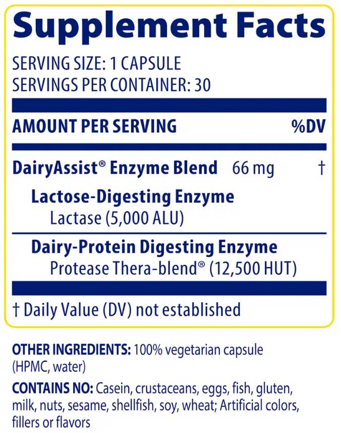 Enzymedica DairyAssist
