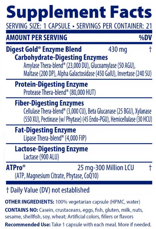Enzymedica Digest Gold (Maximum Strength)