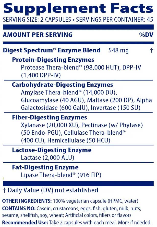 Enzymedica Digest Spectrum