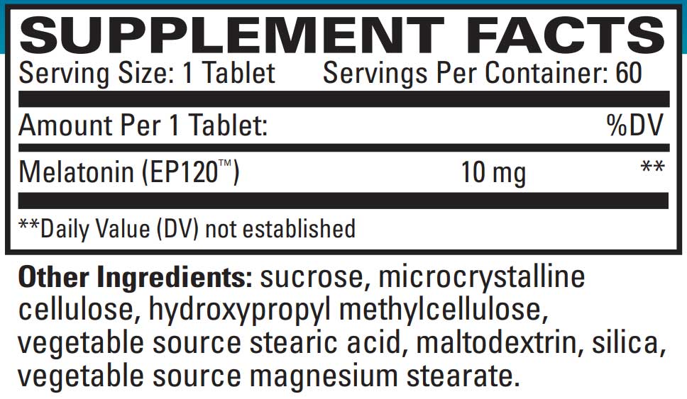 EuroMedica Melatonin 10mg Sustained Release