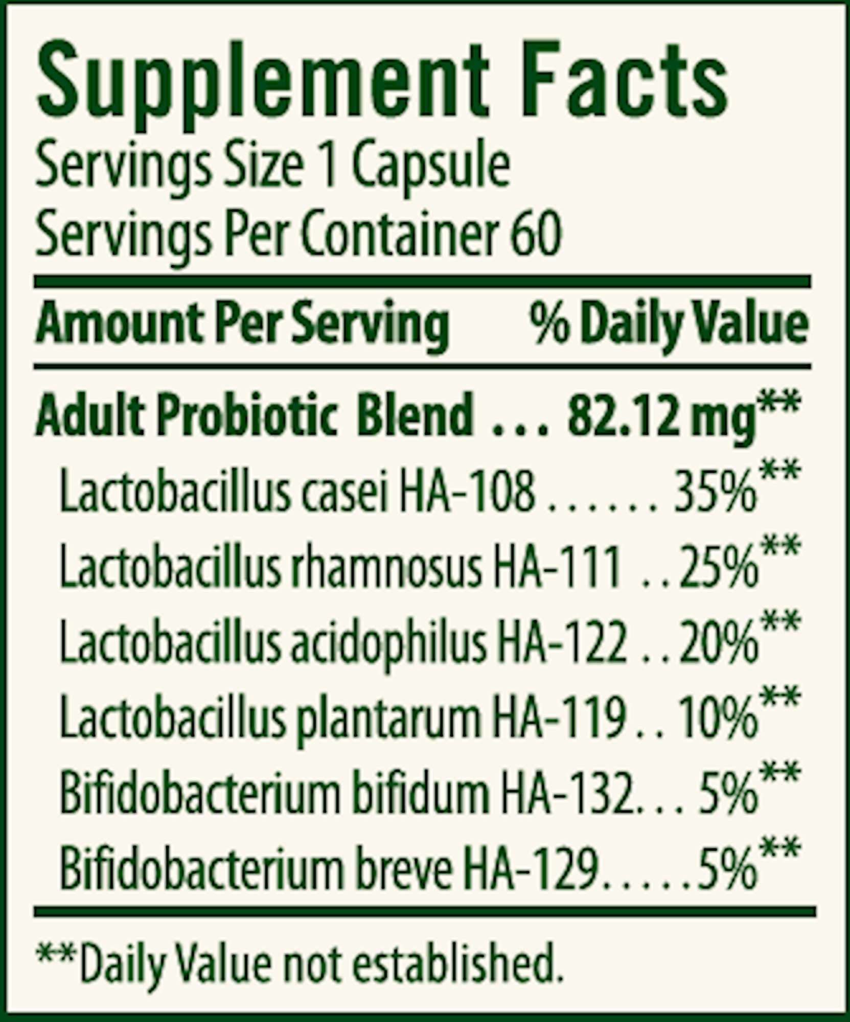 Flora Adult’s Probiotic