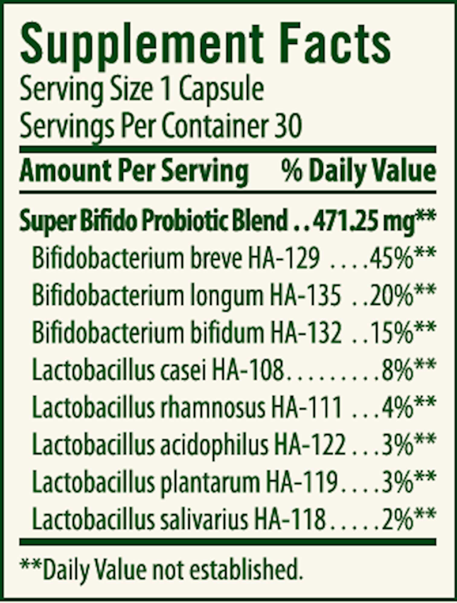 Flora Super Bifido Plus Probiotic