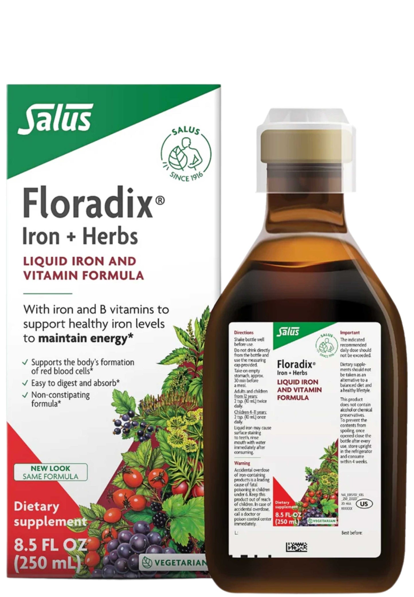 Floradix (Salus) Iron + Herbs Liquid