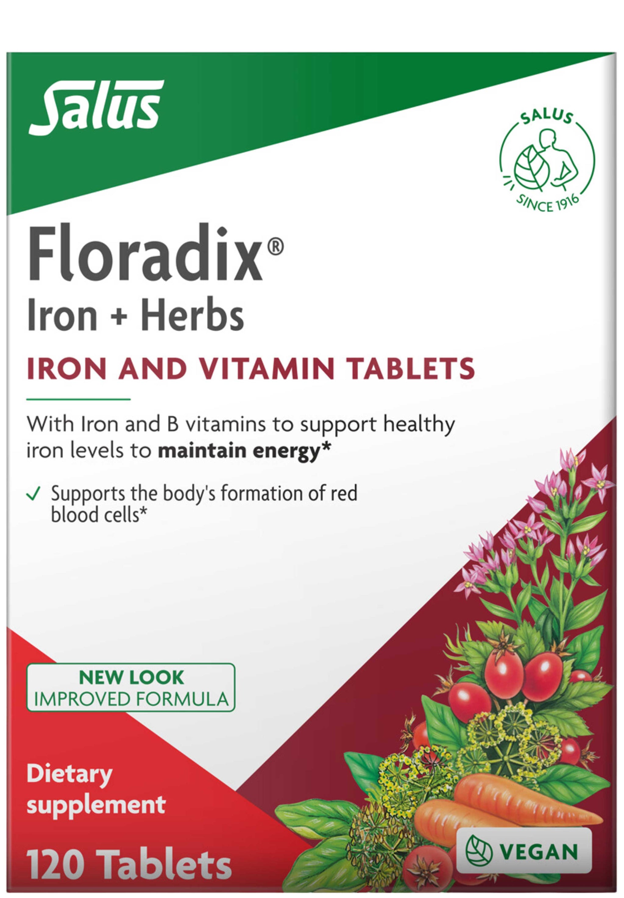 Floradix (Salus) Iron + Herbs Tablets