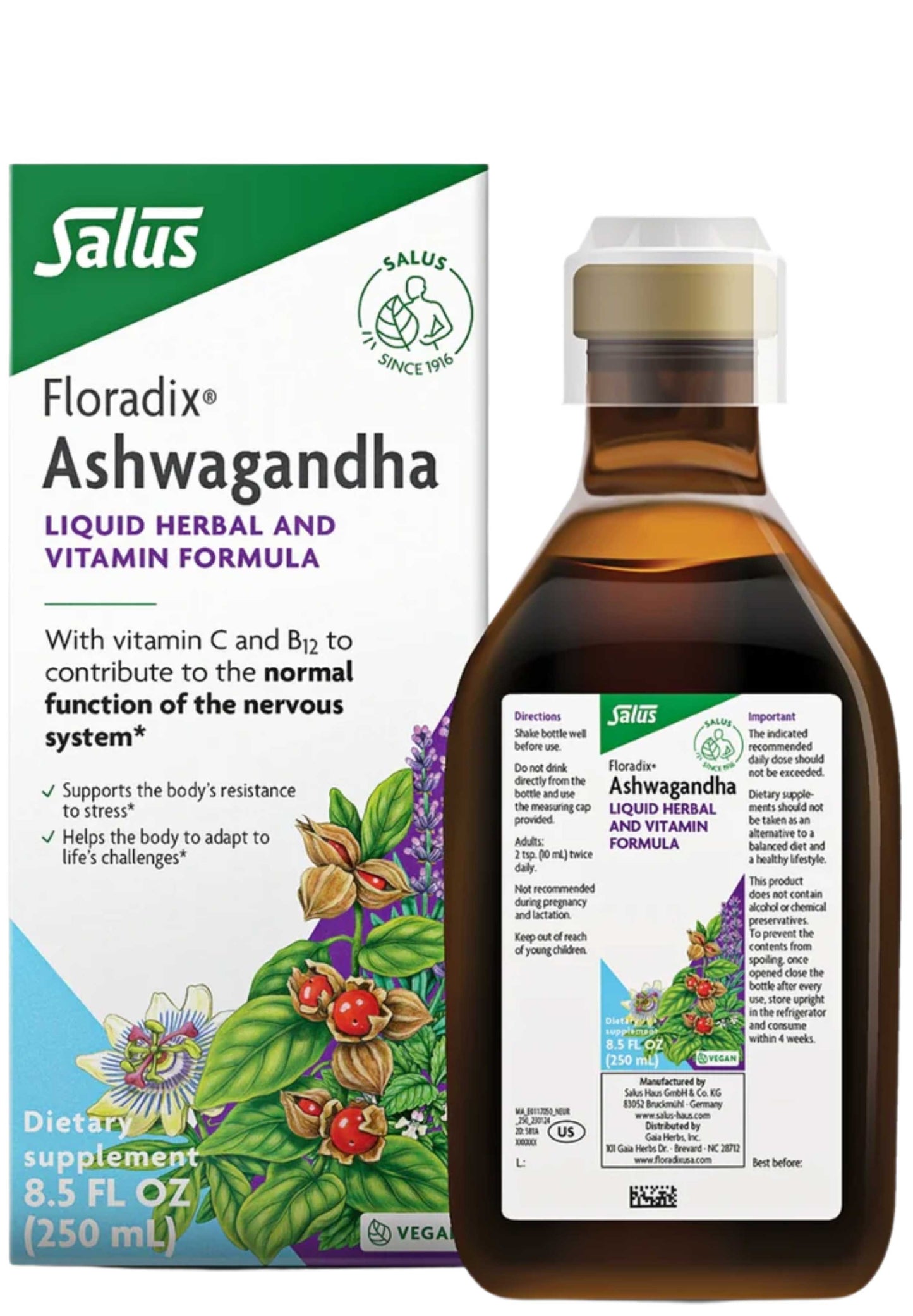 Floradix (Salus) Ashwagandha Liquid