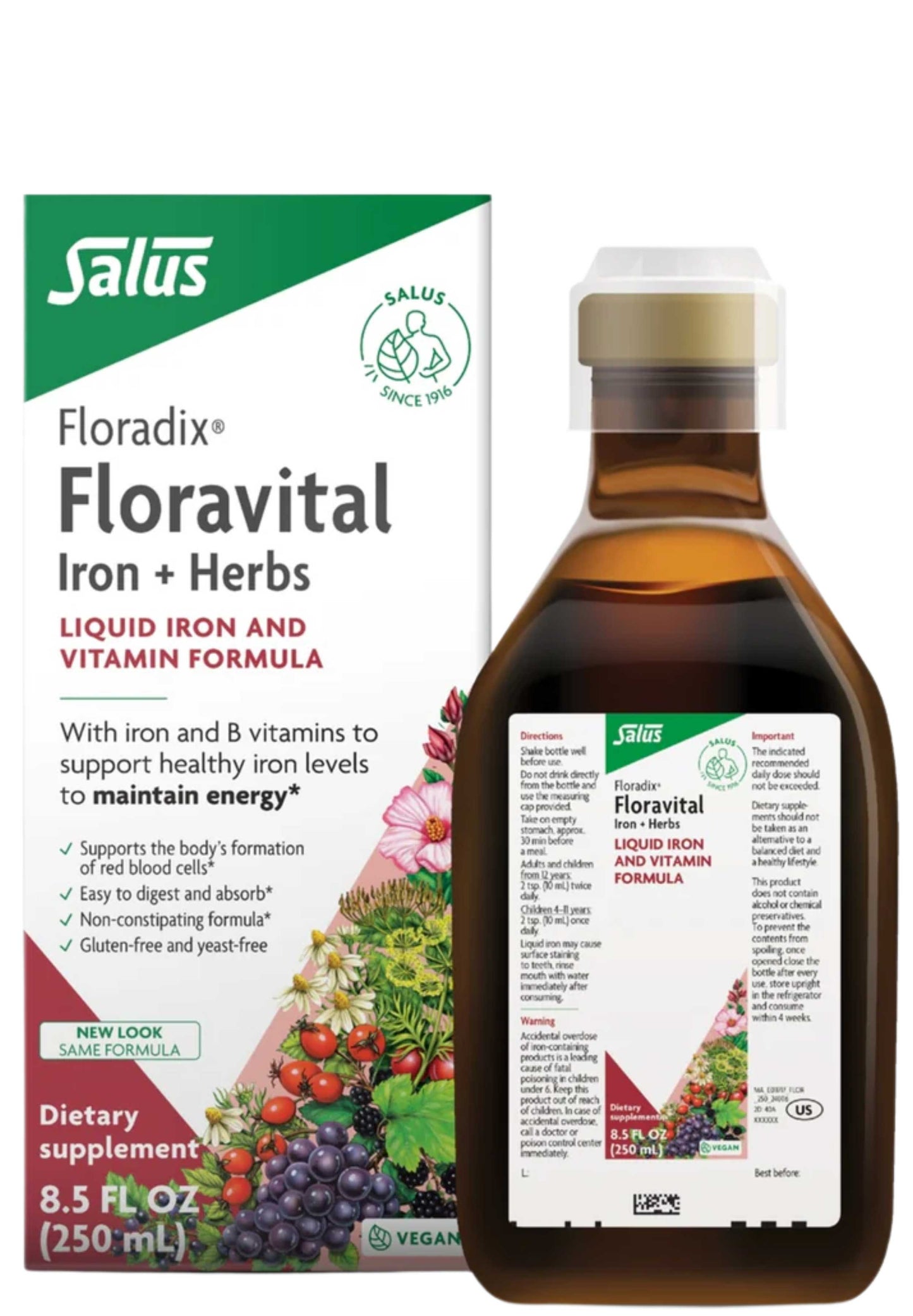 Floradix (Salus) Floravital Iron + Herbs Liquid