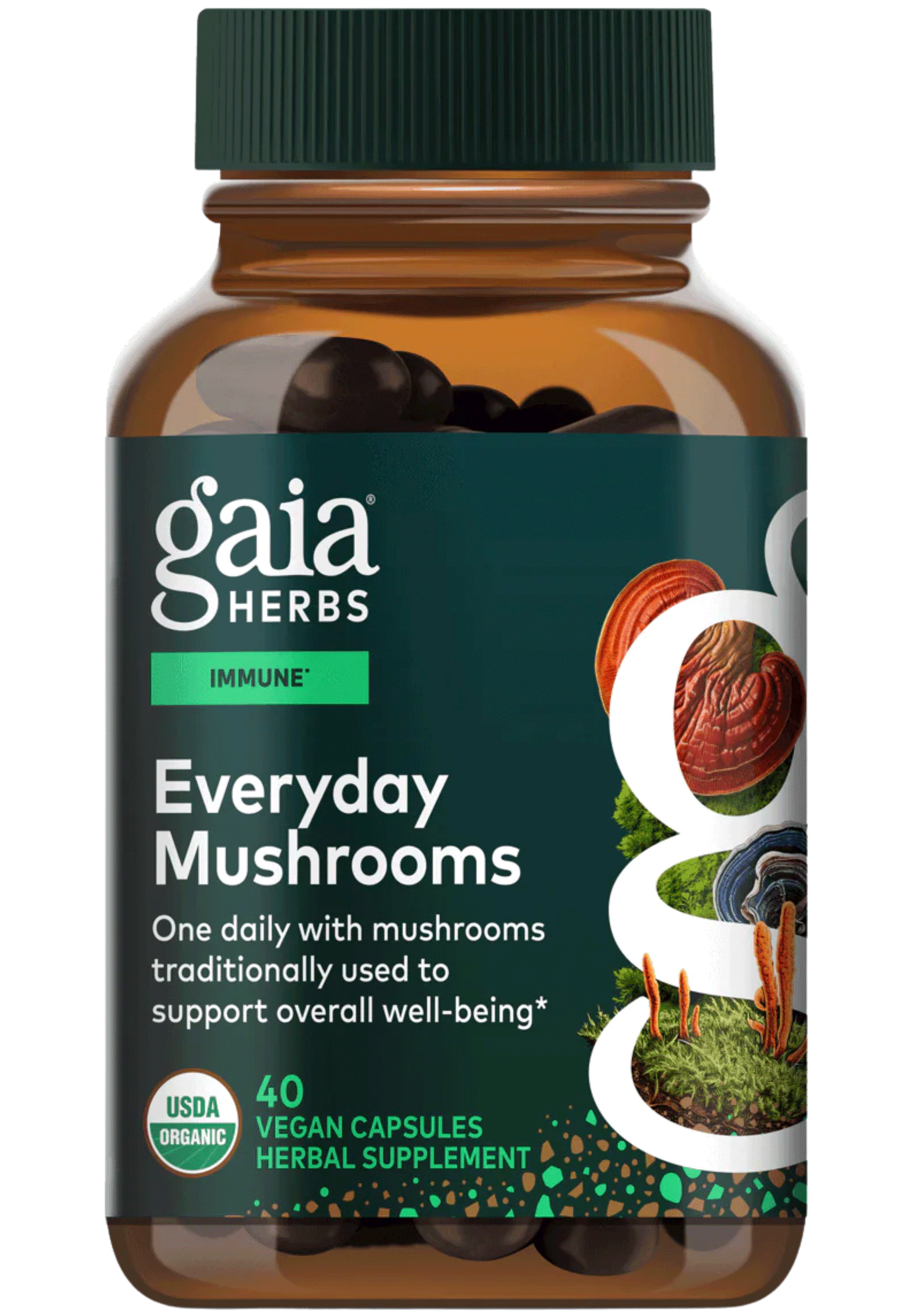 Gaia Herbs Everyday Mushrooms (Formerly Immune Mushroom Blend)