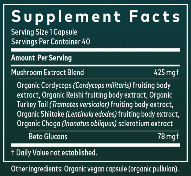 Gaia Herbs Everyday Mushrooms (Formerly Immune Mushroom Blend)