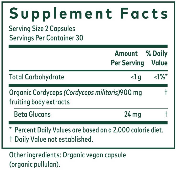 Gaia Herbs Professional Solutions Cordyceps Mushroom