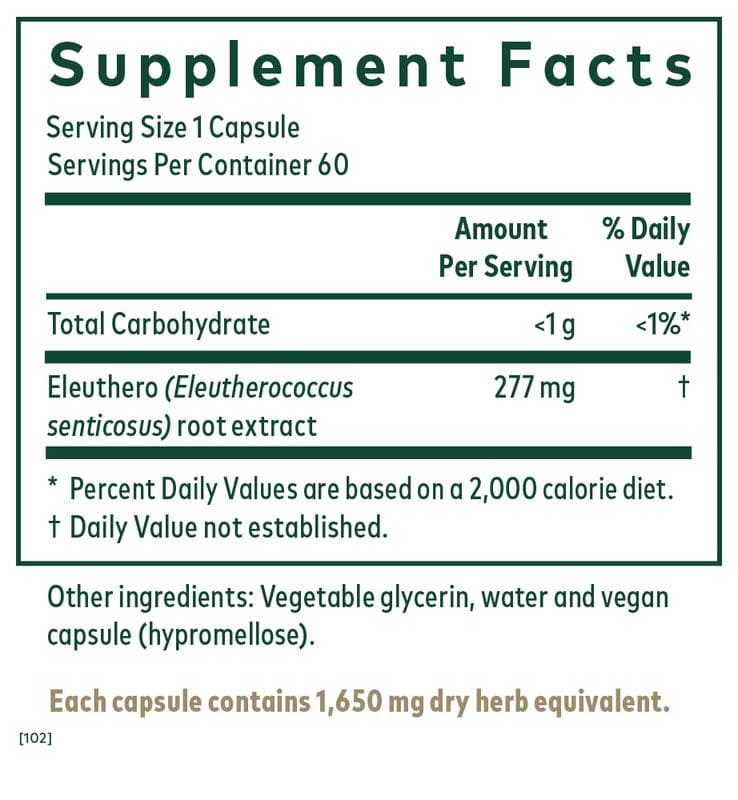 Gaia Herbs Professional Solutions Eleuthero (Formerly Eleuthero Root)