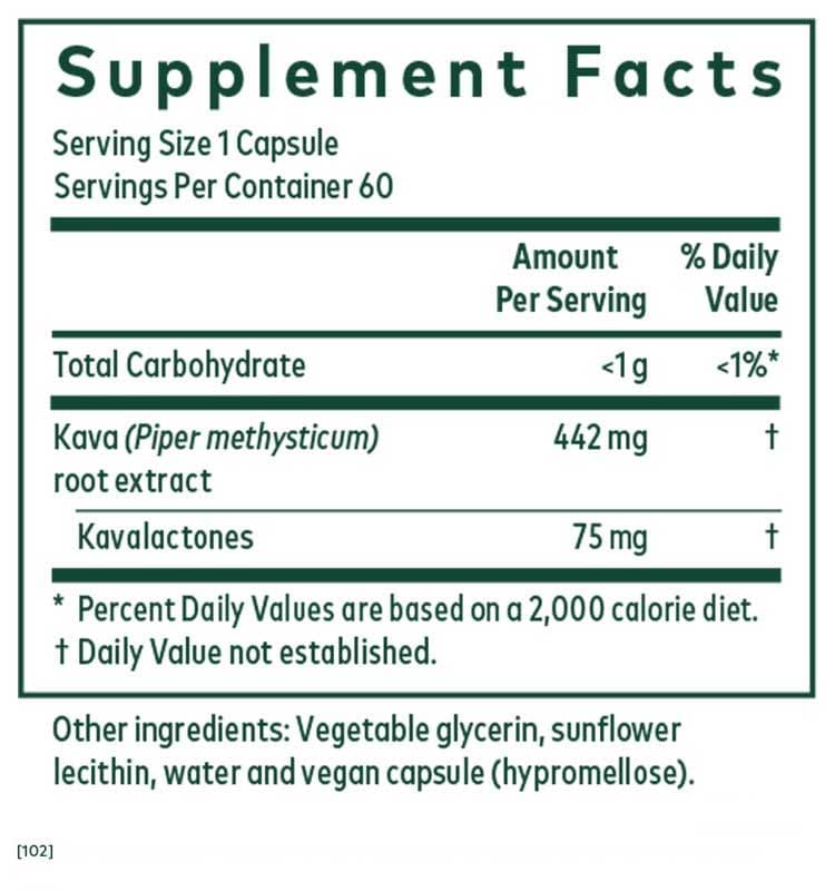 Gaia Herbs Professional Solutions Kava 75 (Formerly Kava Kava)