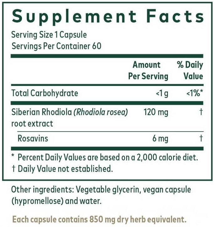 Gaia Herbs Professional Solutions Rhodiola