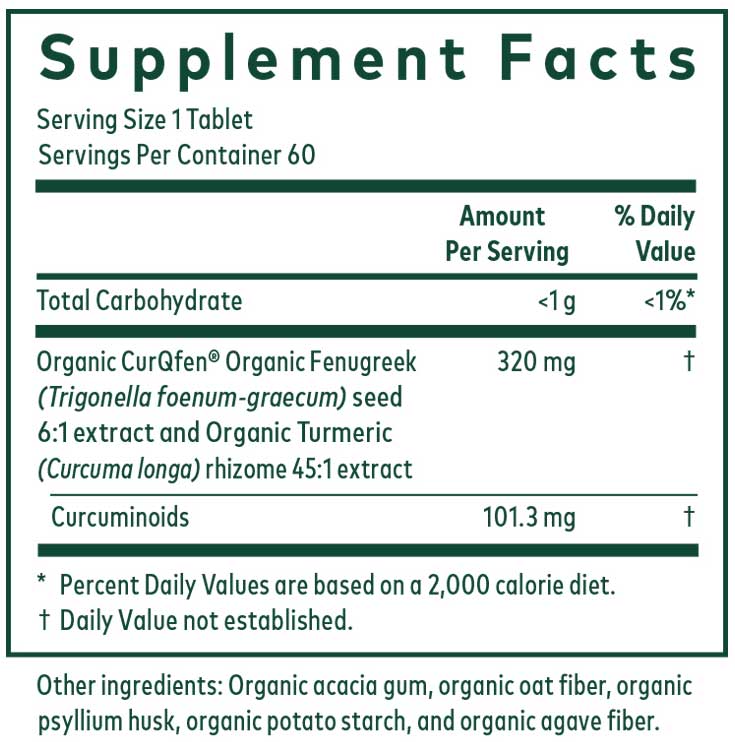 Gaia Herbs Professional Solutions Turmeric Fenugreek Complex