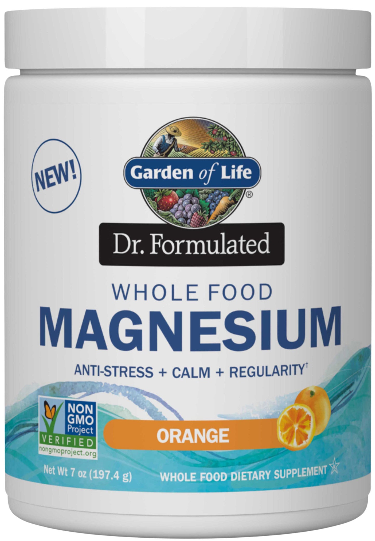 Garden of Life Dr. Formulated Whole Food Magnesium Orange Powder
