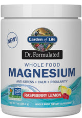 Garden of Life Dr. Formulated Whole Food Magnesium Raspberry-Lemon Powder