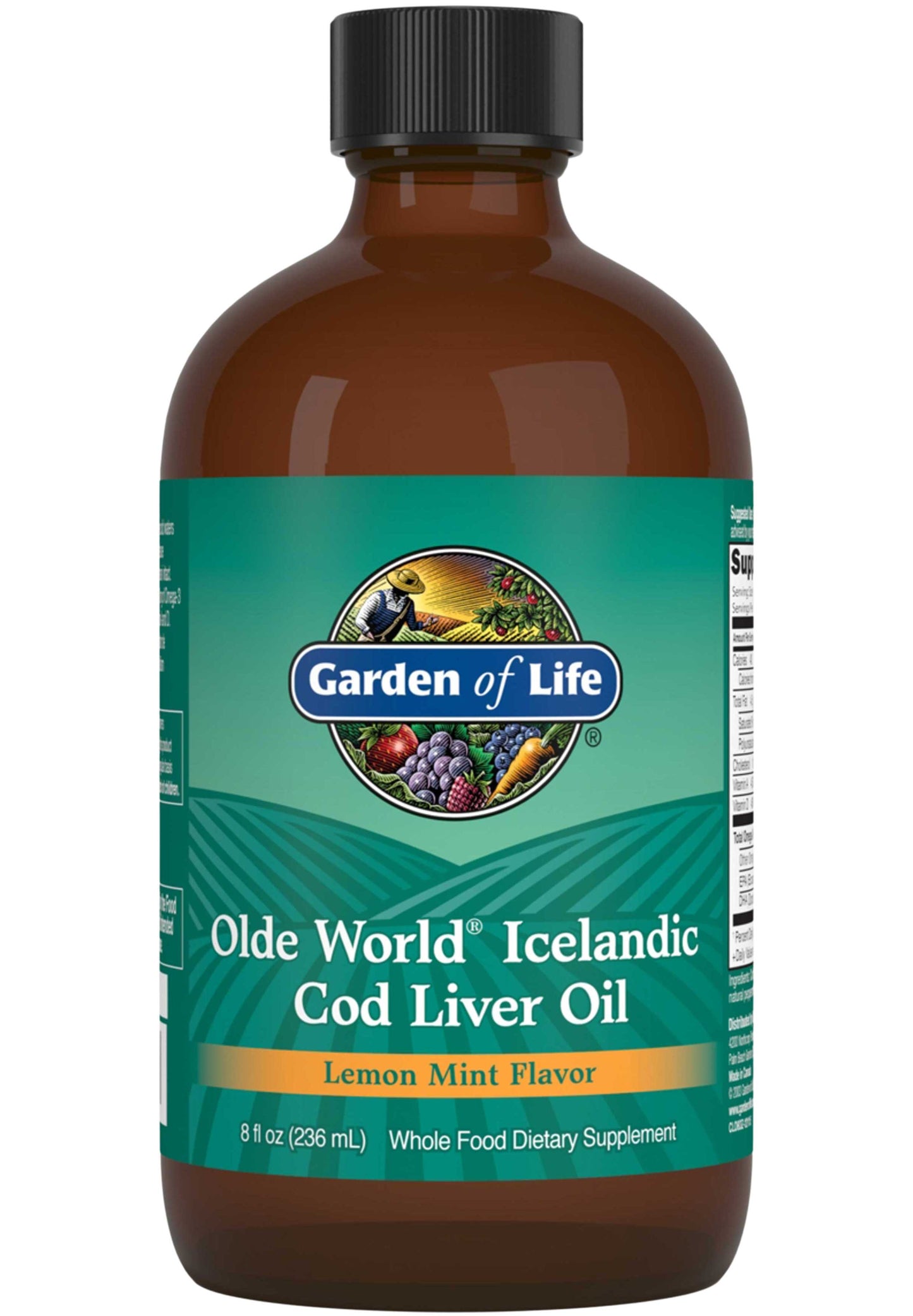 Garden of Life Olde World Icelandic Cod Liver Oil Lemon Mint