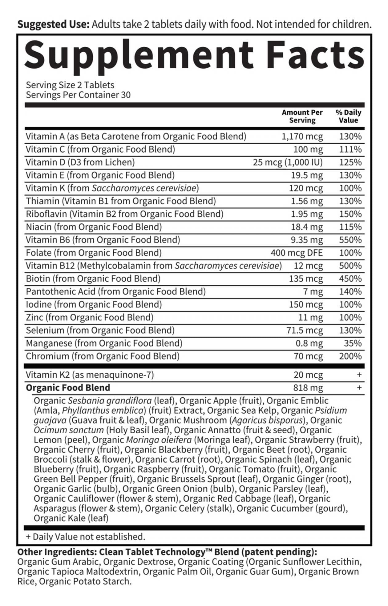 Garden of Life Organics Men's Multi