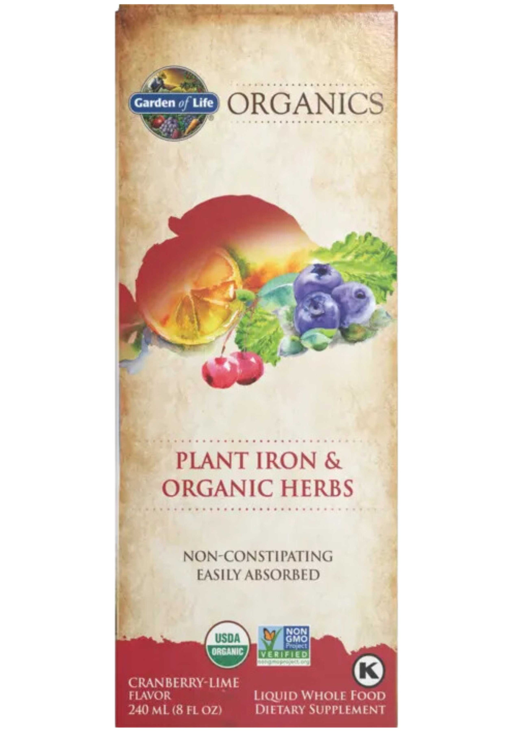 Garden of Life Organics Plant Iron & Organic Herbs