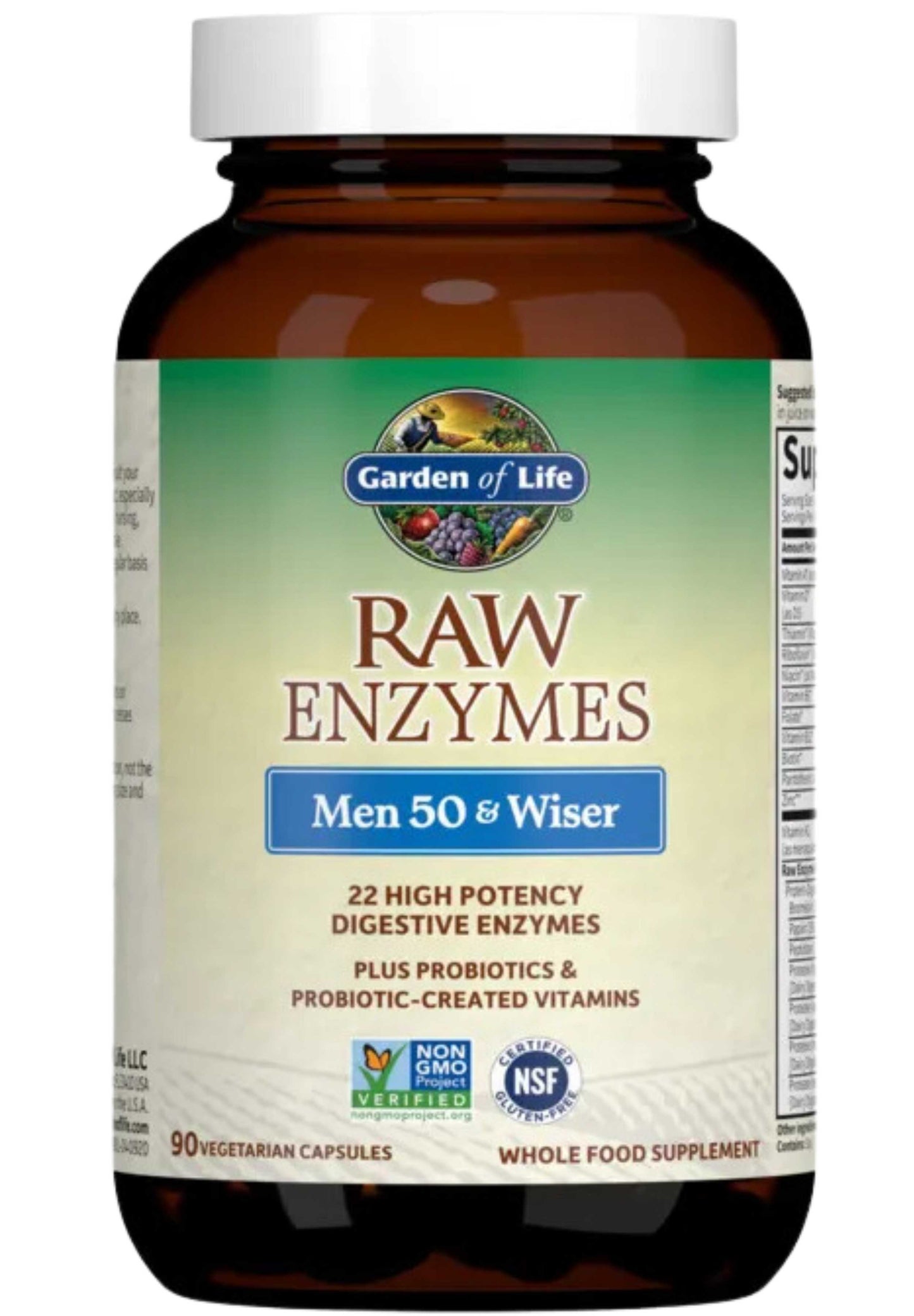 Garden of Life RAW Enzymes Men 50 & Wiser