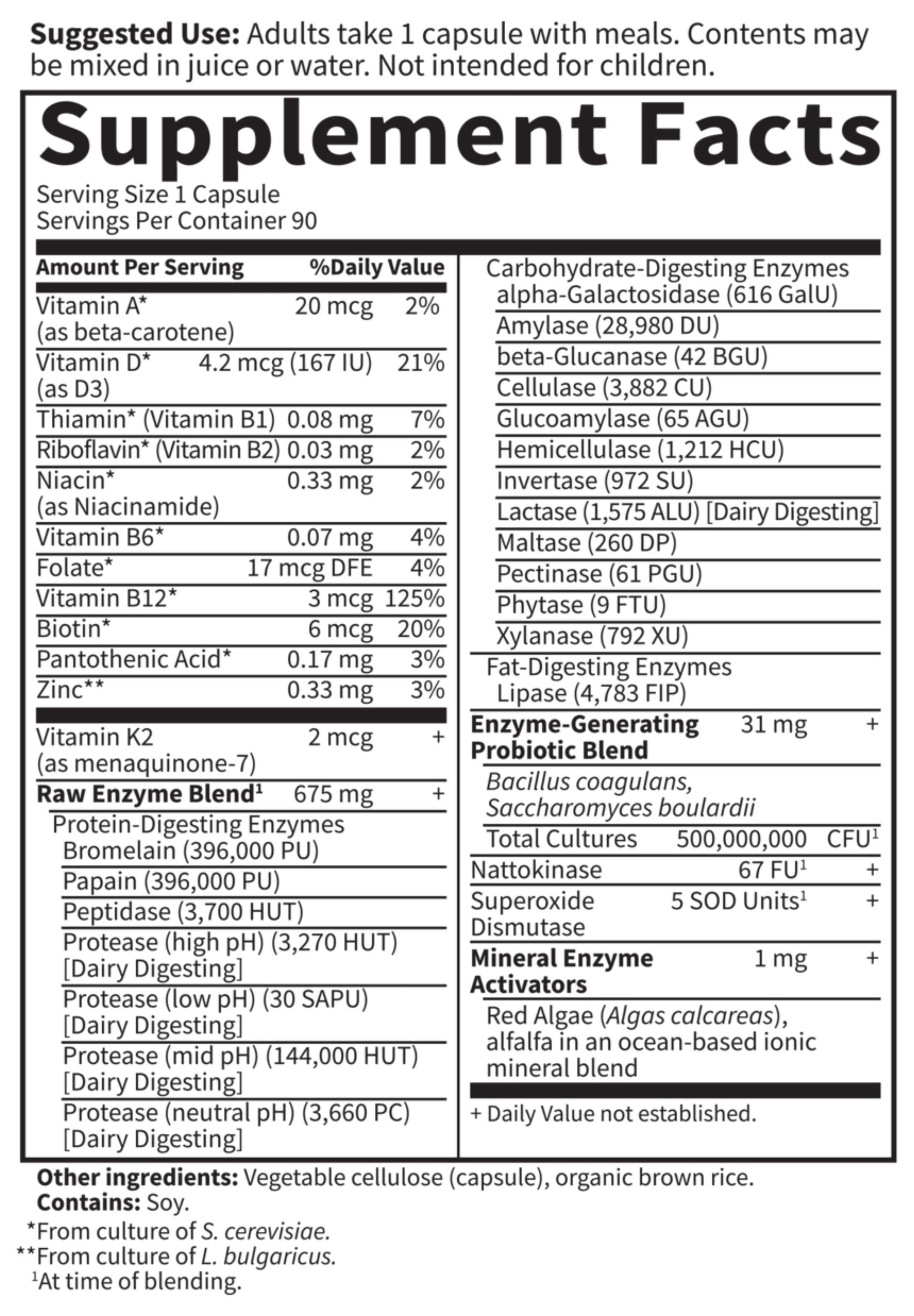 Garden of Life RAW Enzymes Men 50 & Wiser