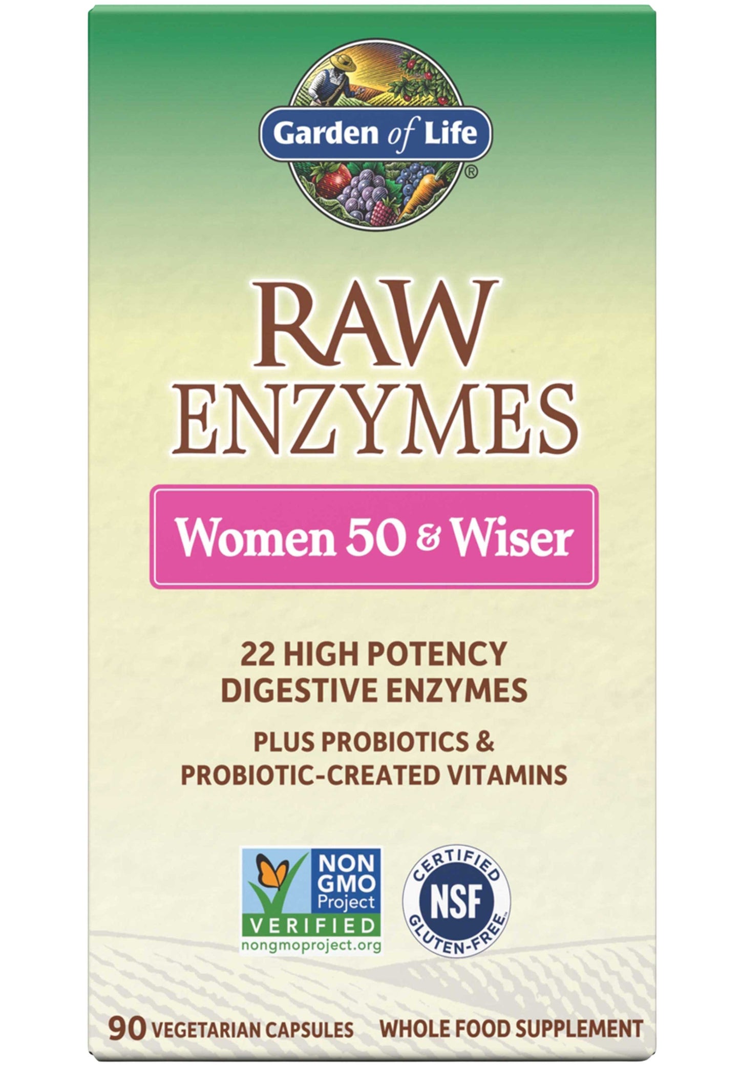 Garden of Life RAW Enzymes Women 50 & Wiser