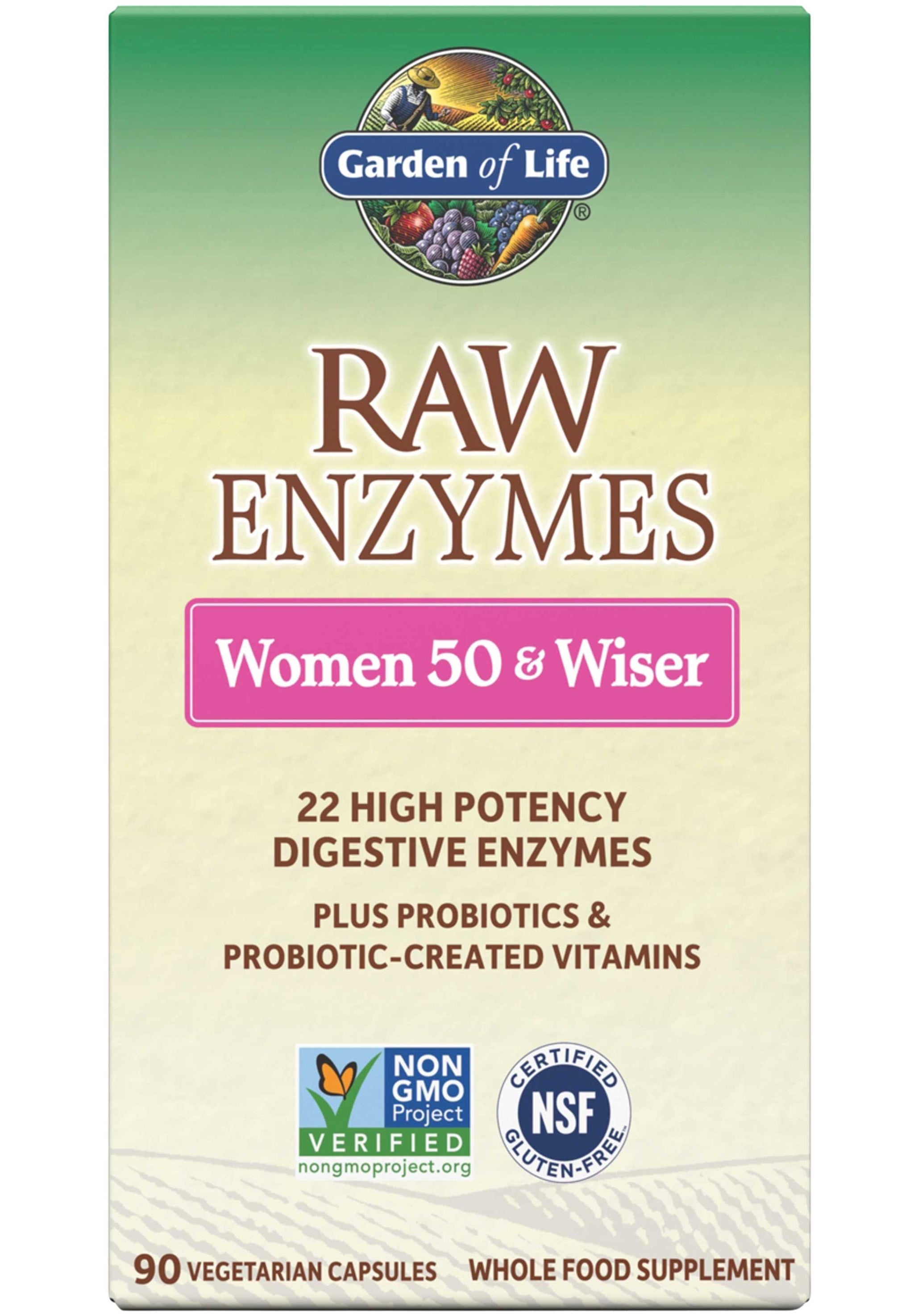 Garden of Life RAW Enzymes Women 50 & Wiser