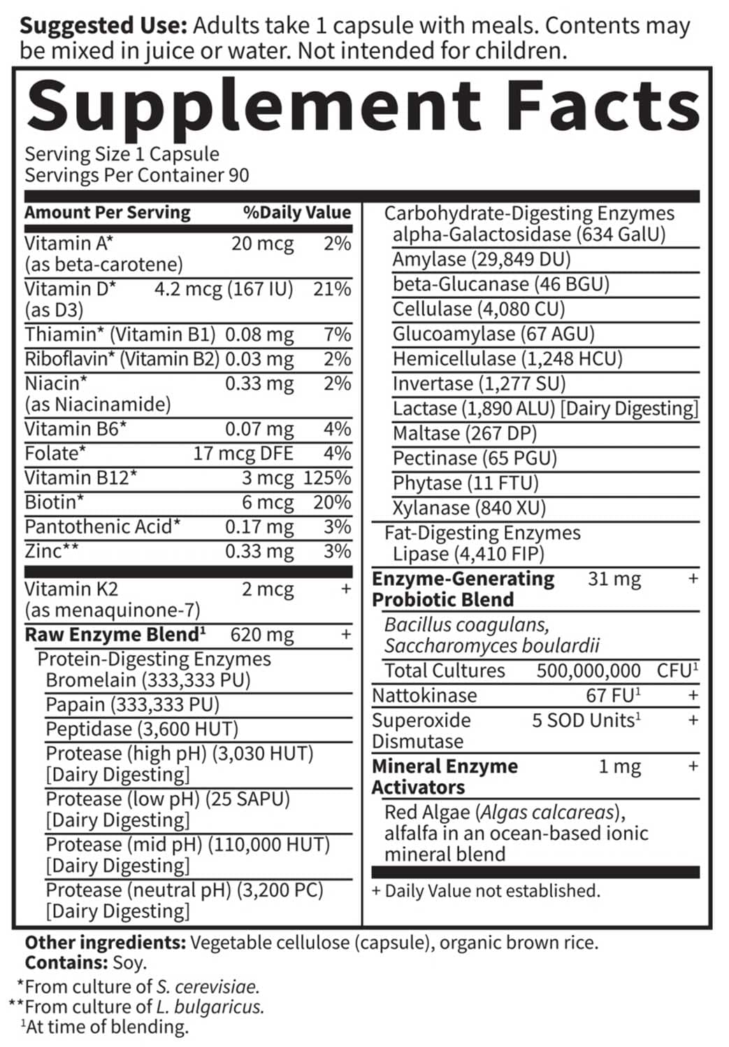 Garden of Life RAW Enzymes Women 50 & Wiser