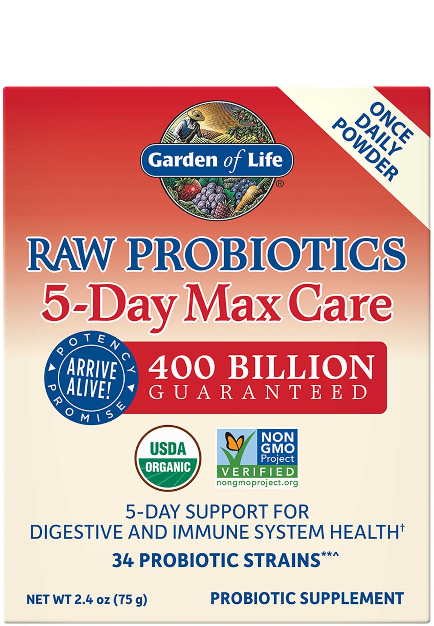 Garden of Life RAW Probiotics 5-Day Max Care