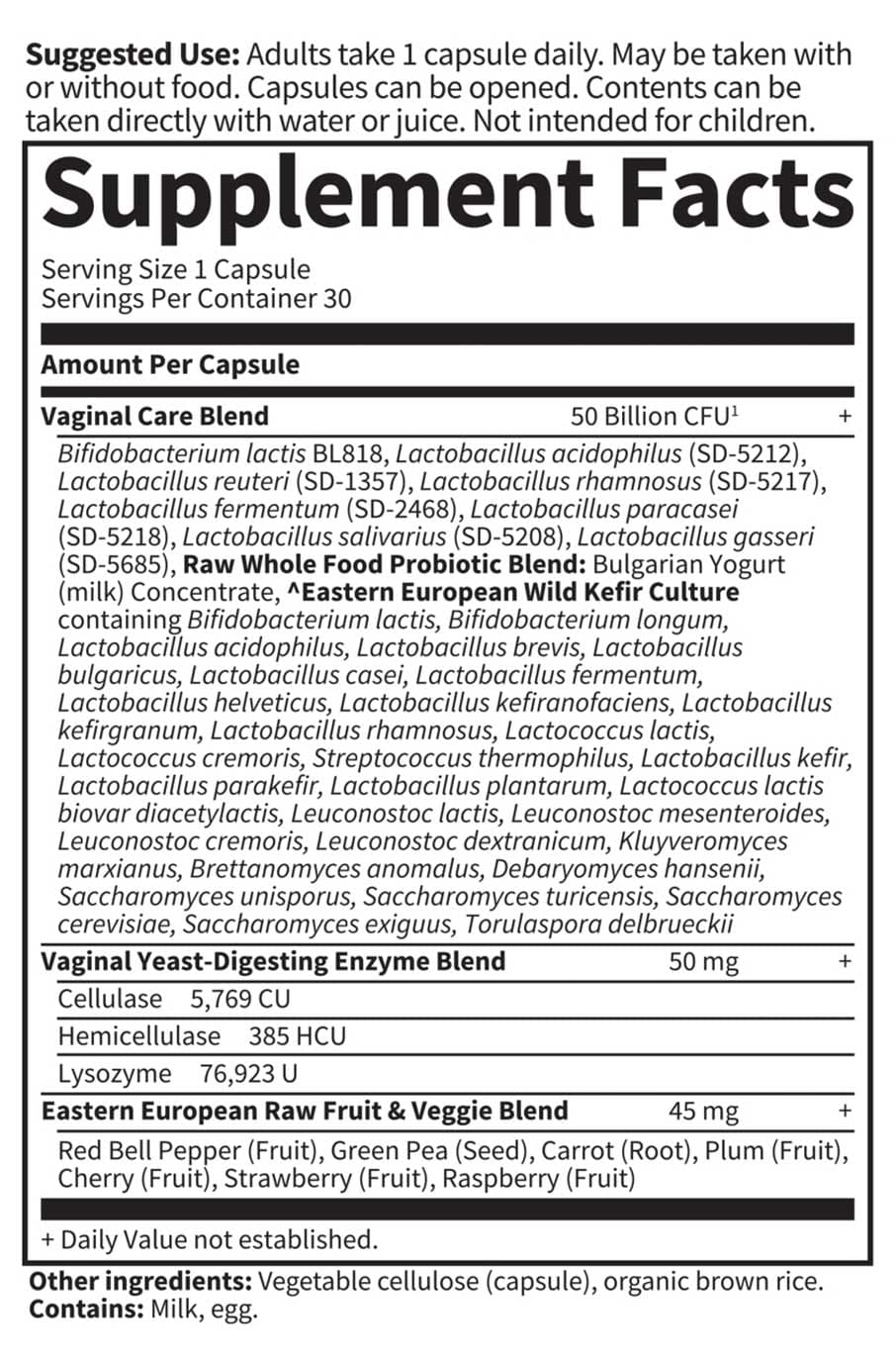 Garden of Life RAW Probiotics Vaginal Care