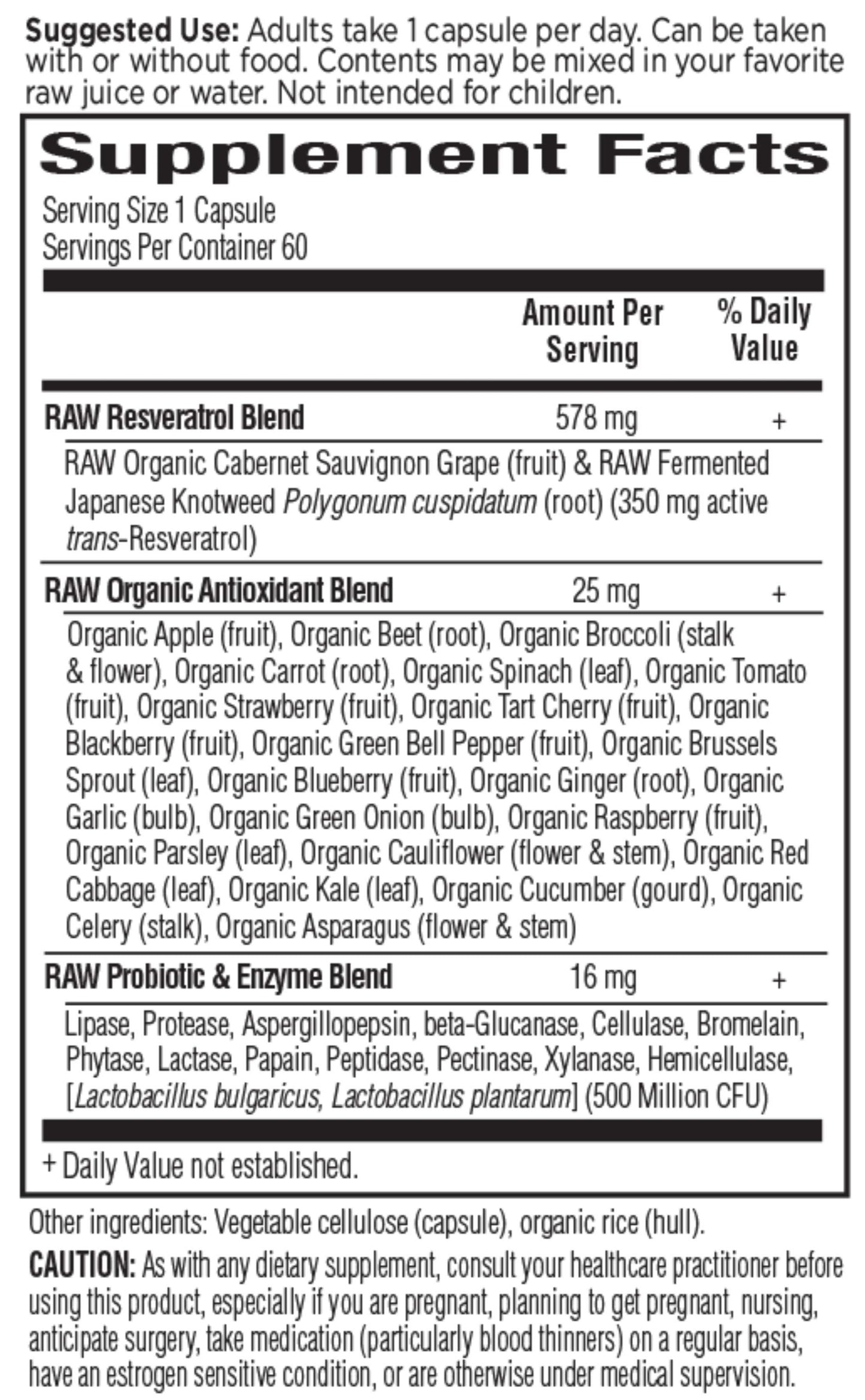 Garden of Life RAW Resveratrol