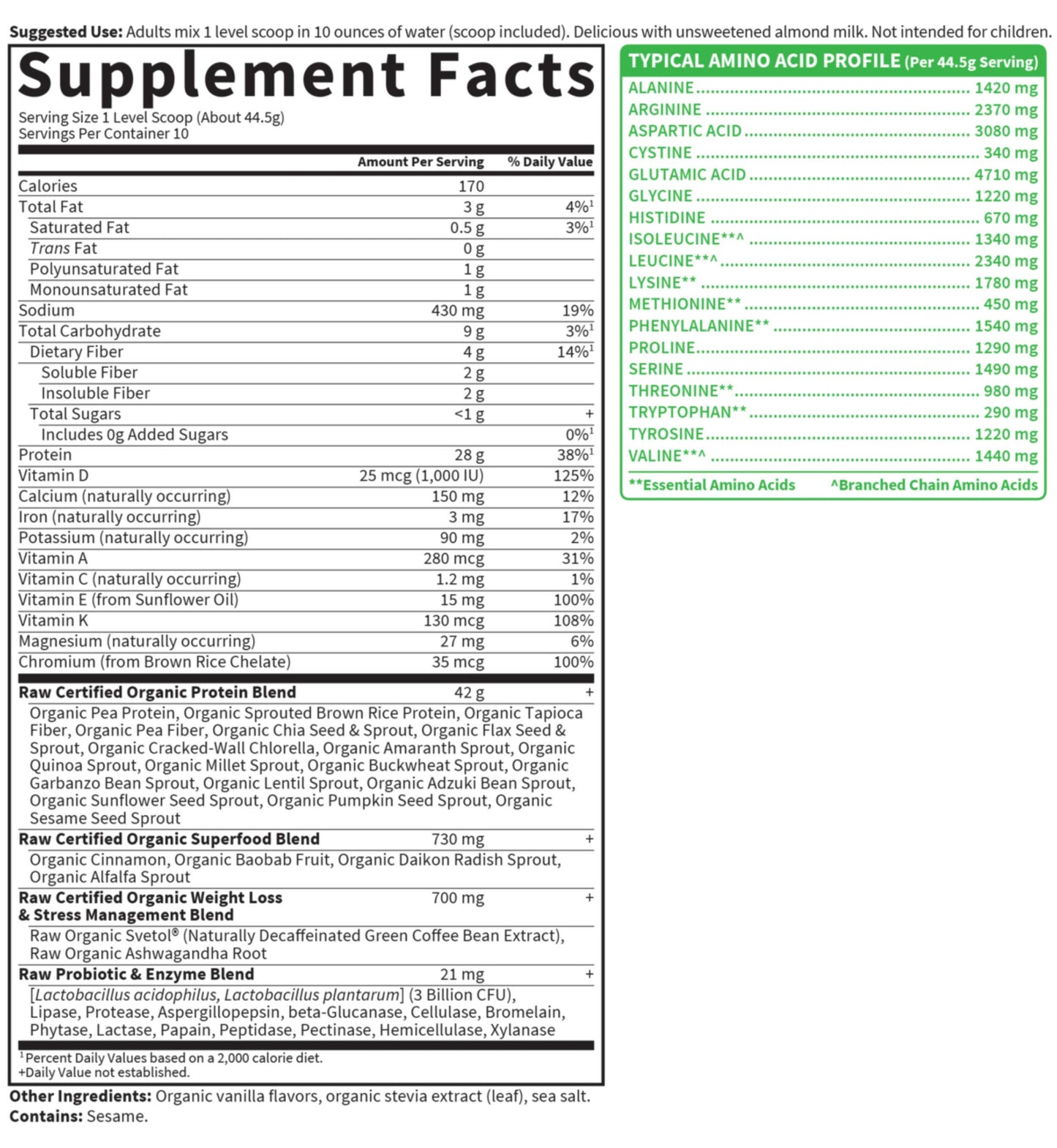 Garden of Life Raw Organic Fit Protein