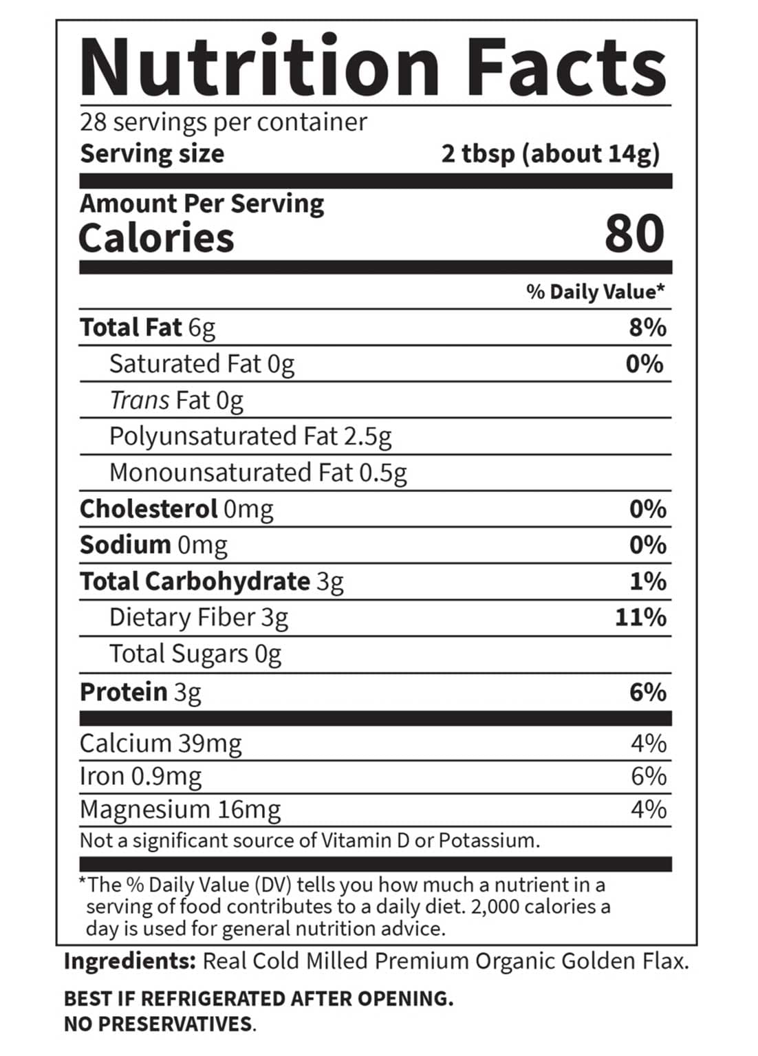 Garden of Life Raw Organics 100% Organic Flax Seed