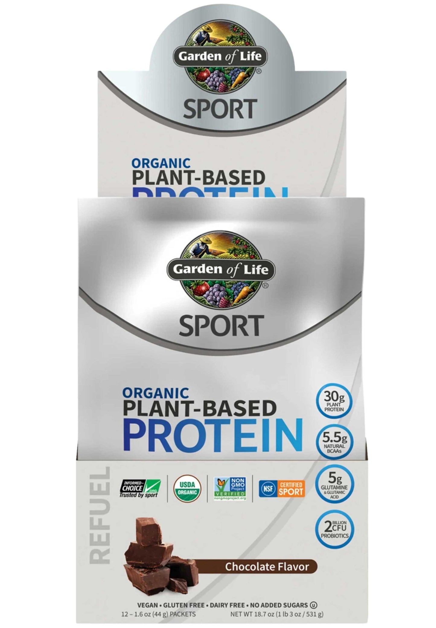 Garden of Life SPORT Organic Plant-Based Protein Chocolate