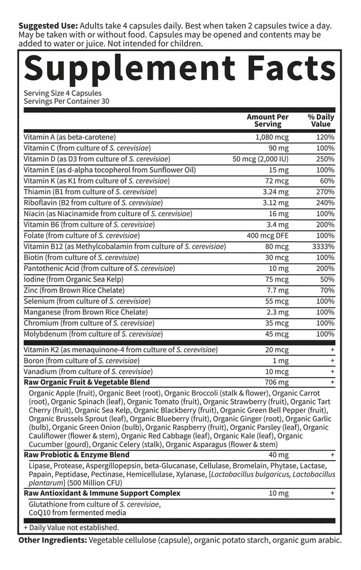 Garden of Life Vitamin Code 50 & Wiser Women Multivitamin