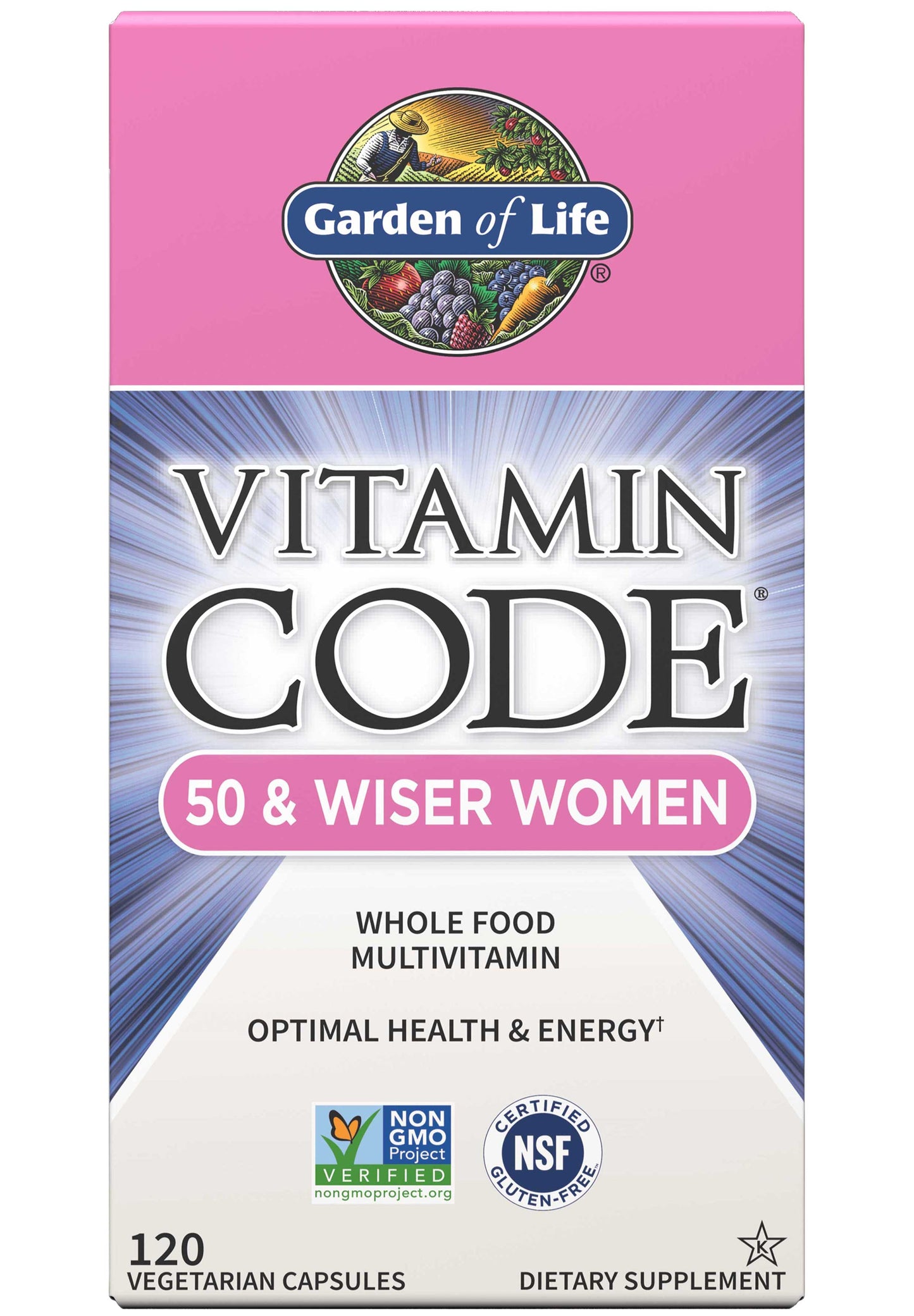 Garden of Life Vitamin Code 50 & Wiser Women Multivitamin