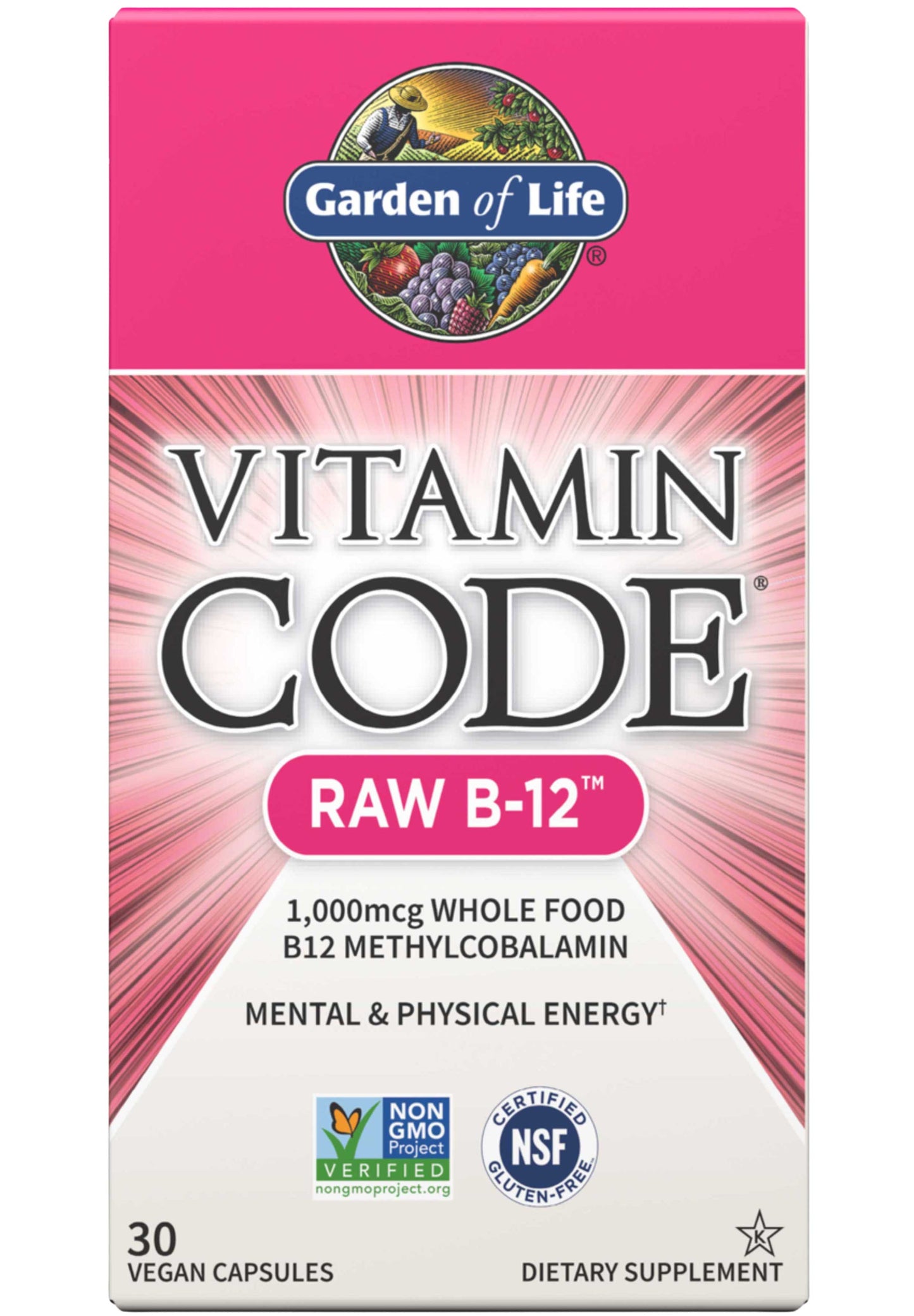 Garden of Life Vitamin Code RAW B-12