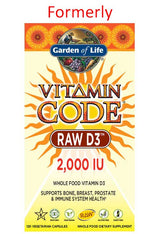 Garden of Life Vitamin Code RAW D3 2,000 IU