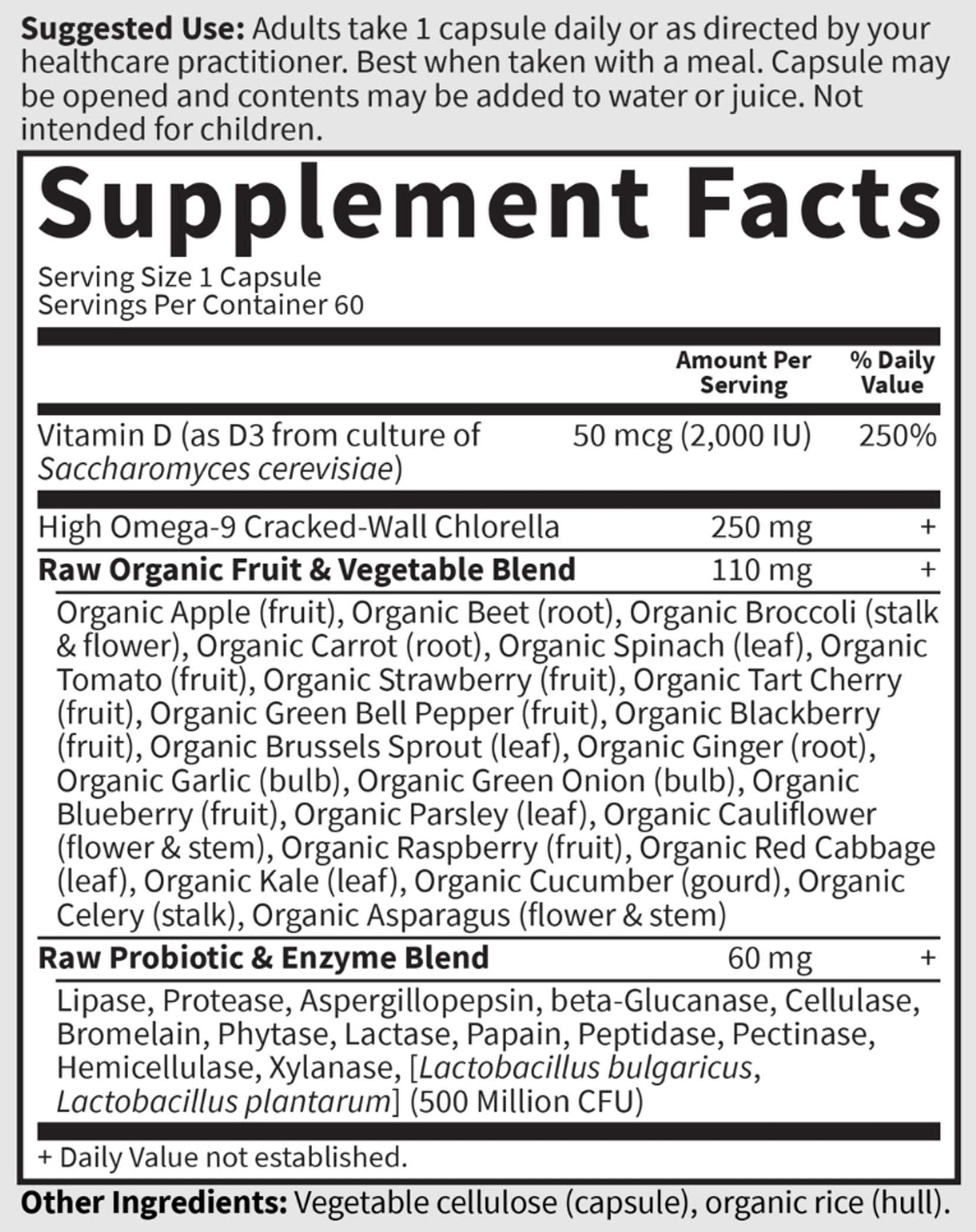 Garden of Life Vitamin Code RAW D3 2,000 IU