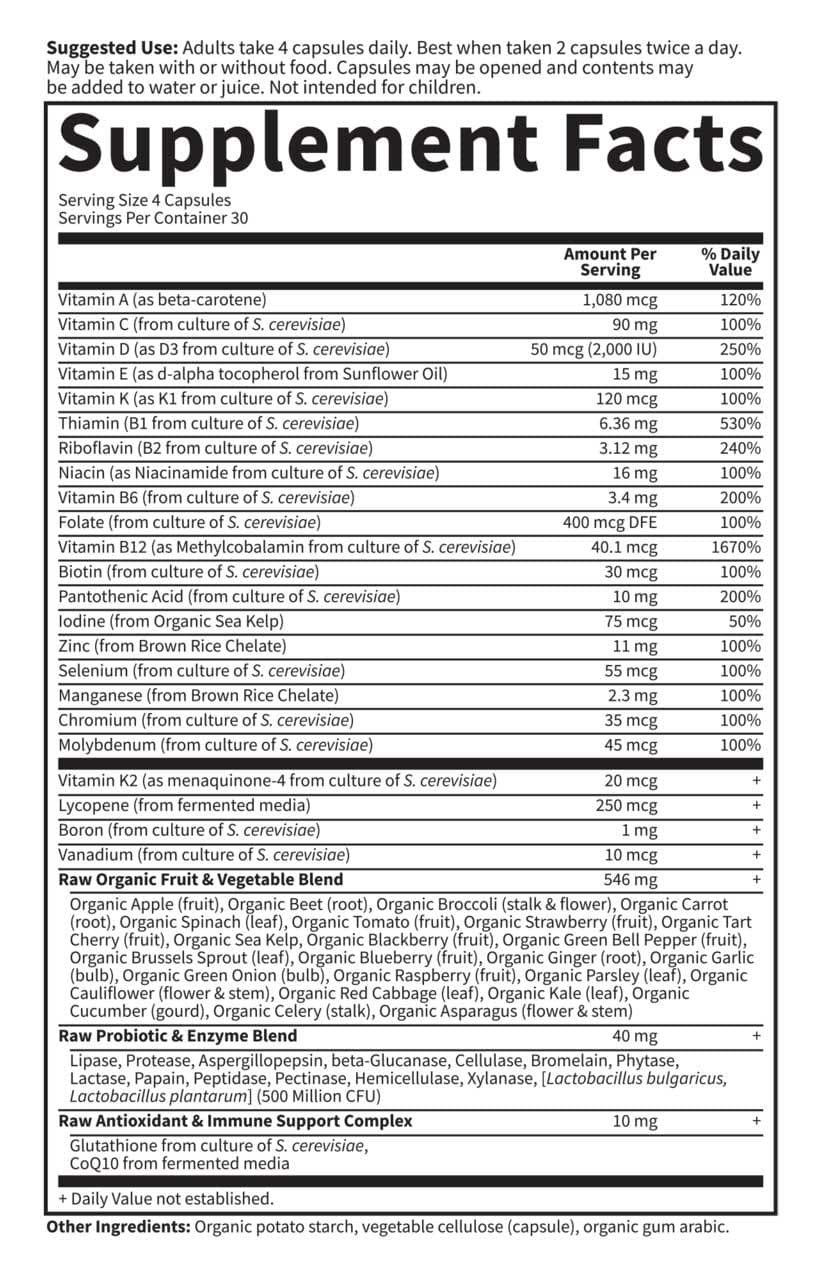 Garden of Life Vitamin Code 50 & Wiser Men Multivitamin