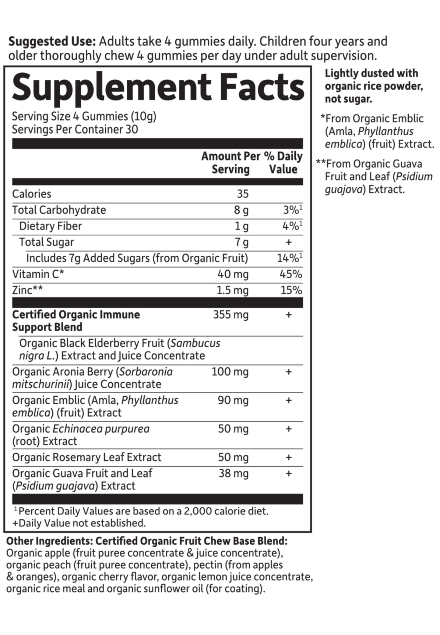 Garden of Life Organics Elderberry Immune Gummy