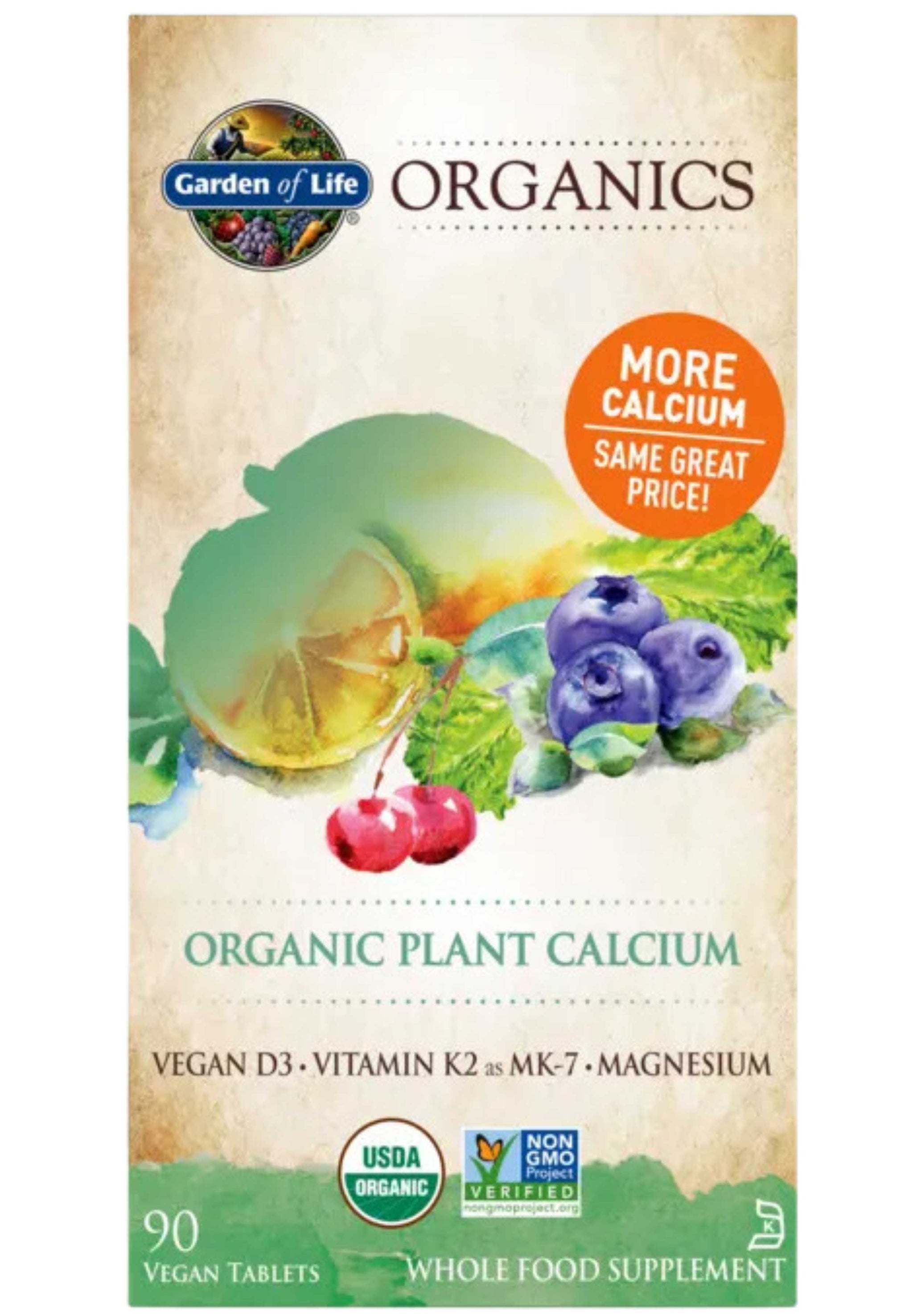 Garden of Life Organics Plant Calcium