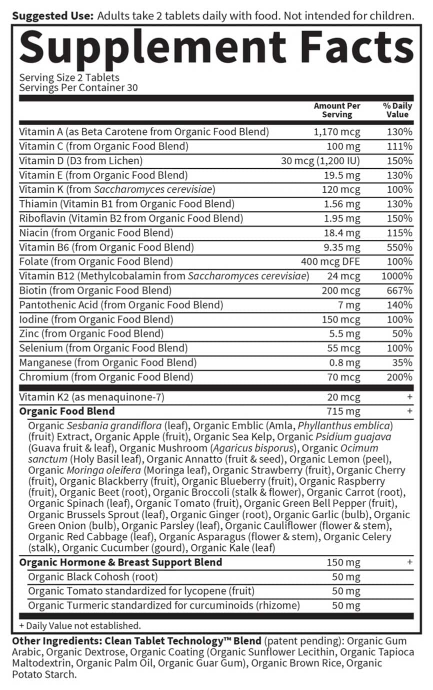 Garden of Life Organics Women's Multi 40+