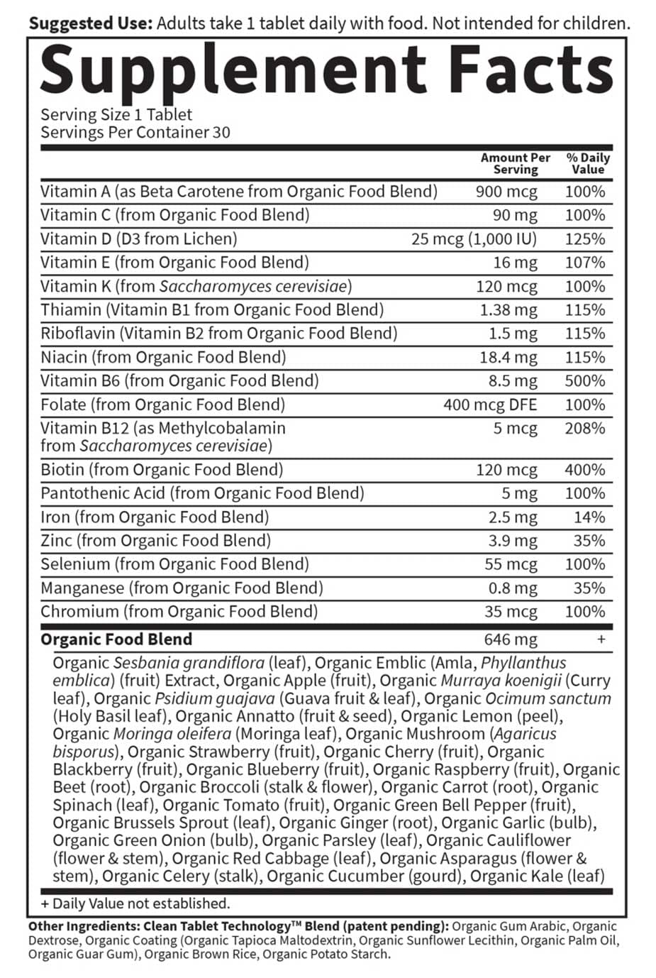 Garden of Life Organics Women's Once Daily