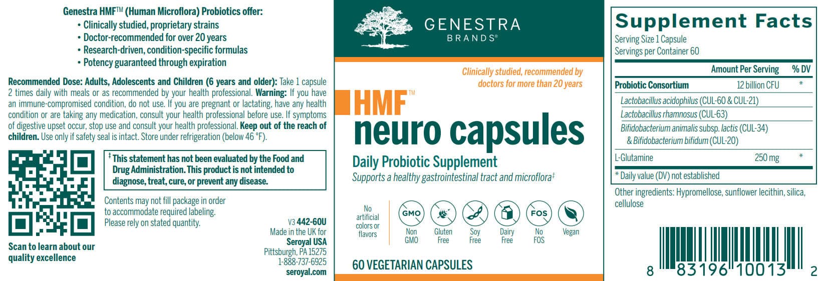 Genestra Brands HMF Neuro Capsules