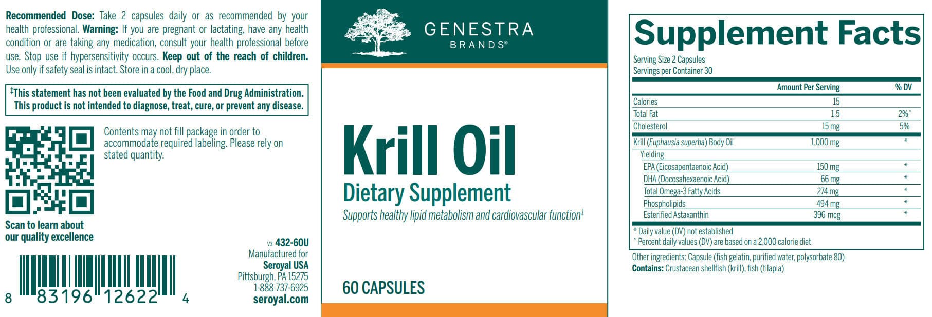 Genestra Brands Krill Oil