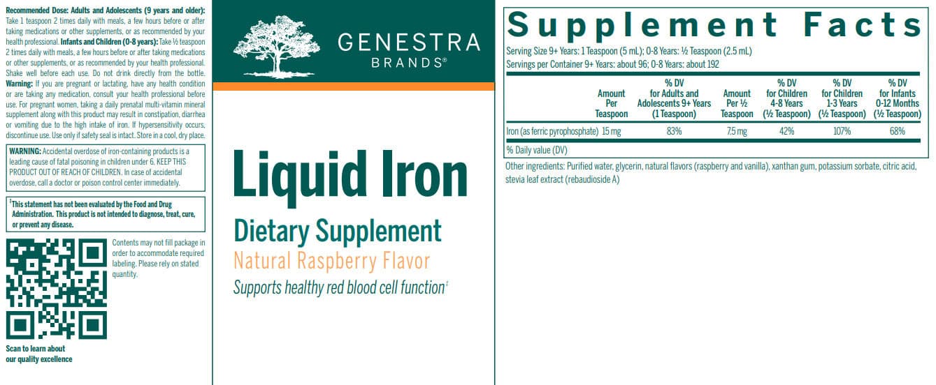Genestra Brands Liquid Iron (Formerly Liquid Iron Complex)