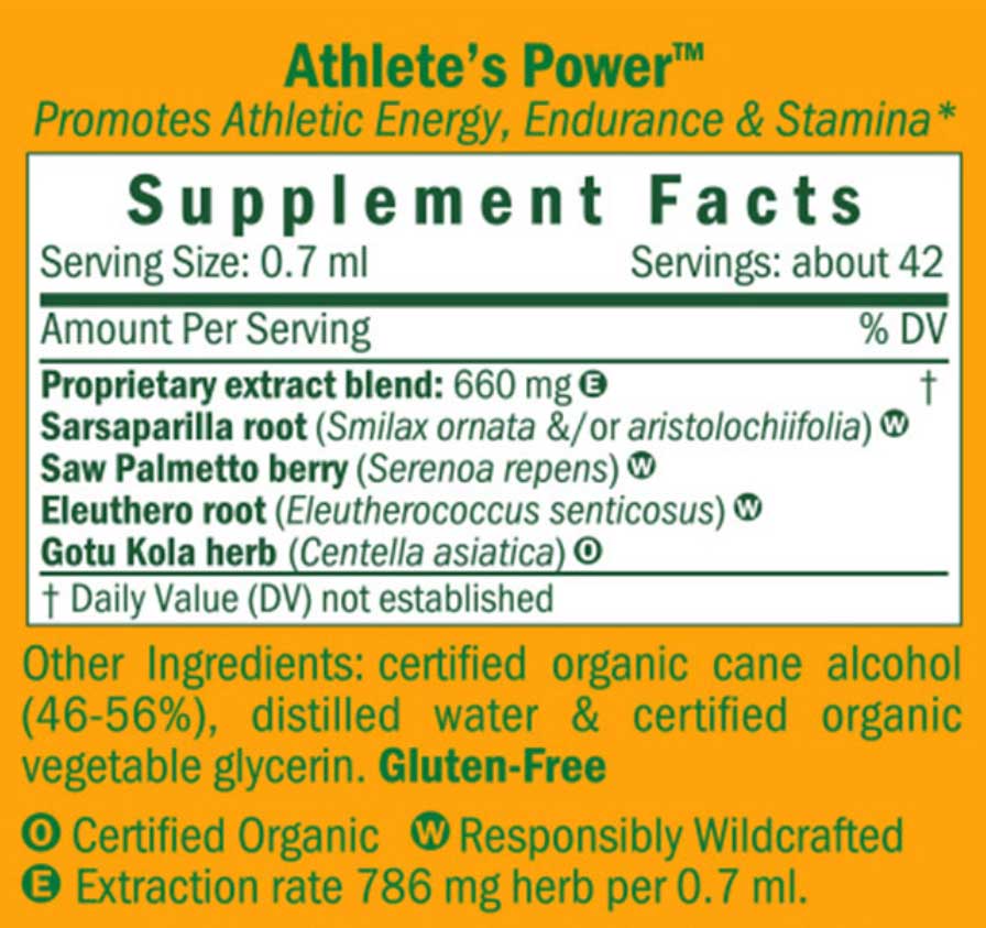 Herb Pharm Athlete's Power