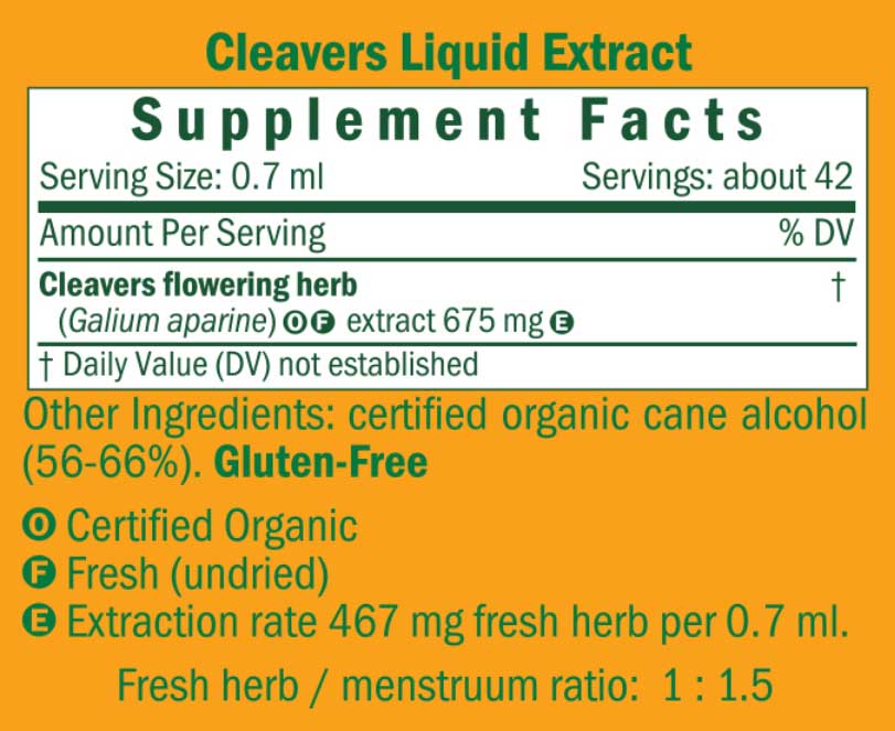Herb Pharm Cleavers