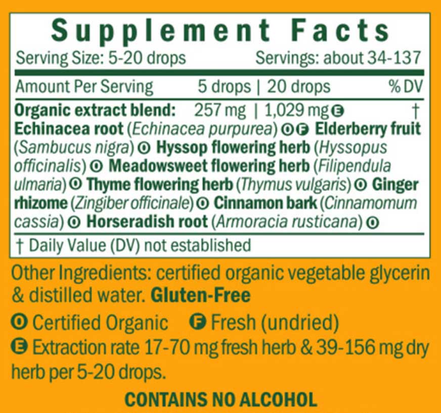 Herb Pharm Kids Immune Avenger Alcohol Free