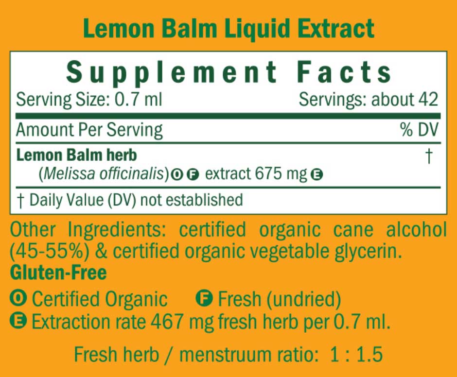 Herb Pharm Lemon Balm